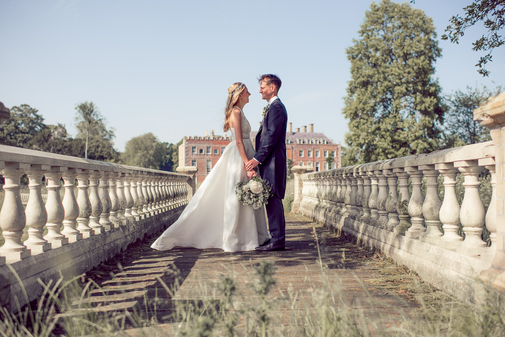 St Giles Bride and Groom in grounds 