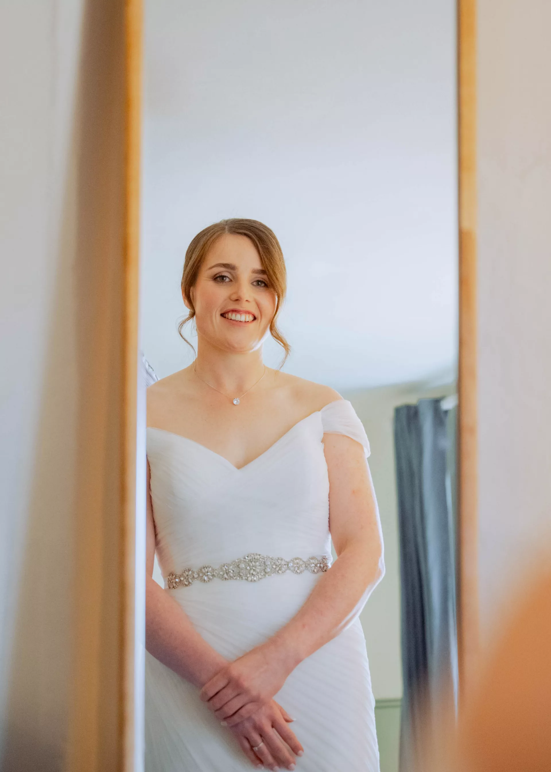 Bride getting ready at Sopley Mills new 2026 Bridel Suite