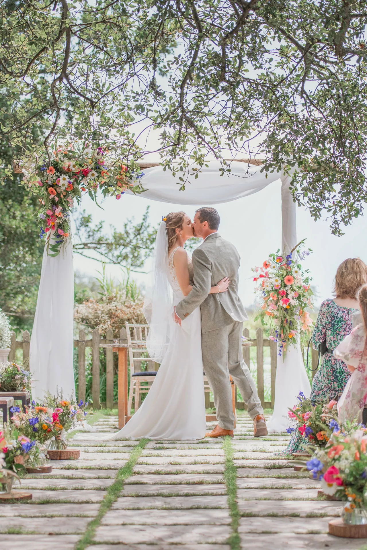 A Natural & Wonderfully Relaxed Outdoor Summer Wedding In The Grounds of Sopley Mill