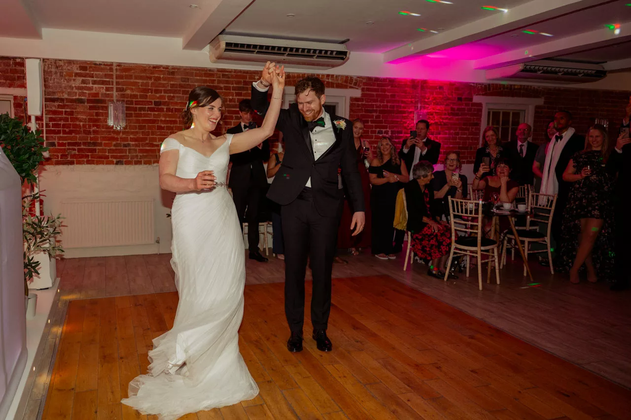 Bride & Groom first dance at Sopley Mill in 2026