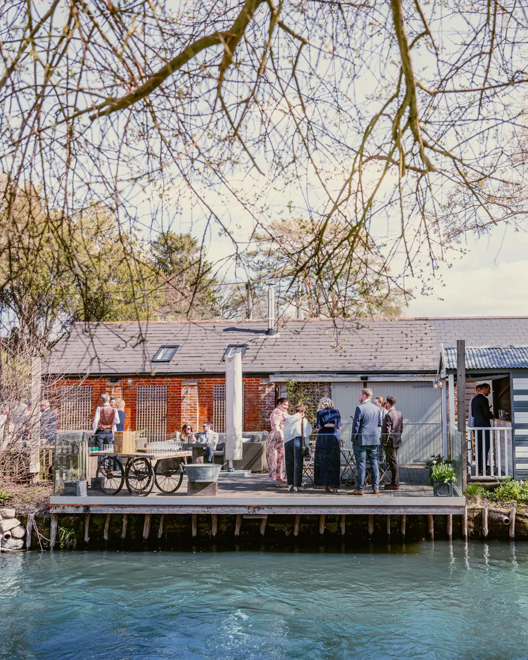 Sopley Mill patio bar area