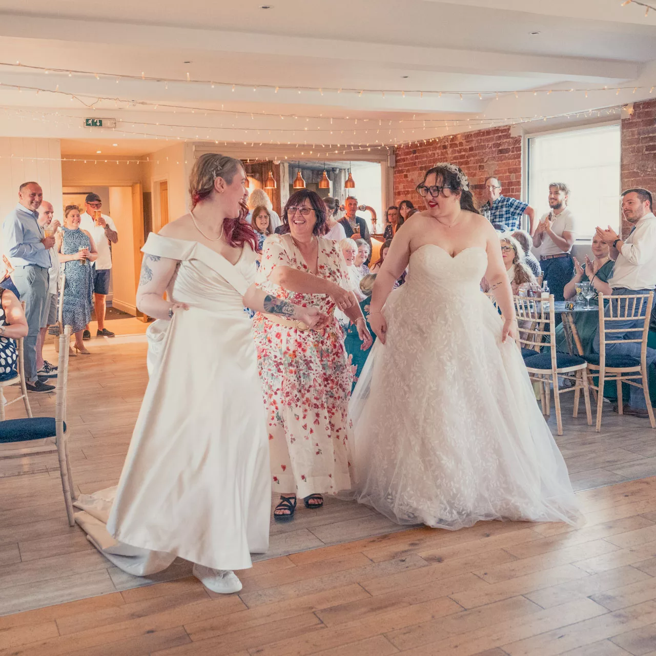 Two Brides first dance at Sopley Mill